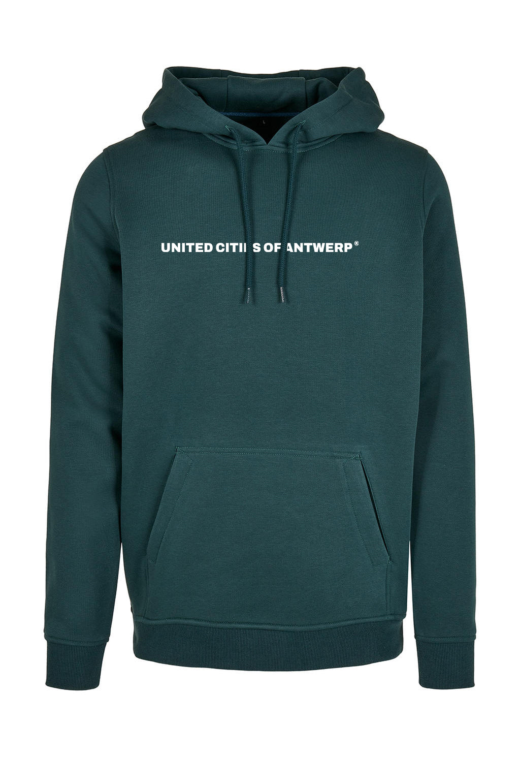 Hoodie met wit logo