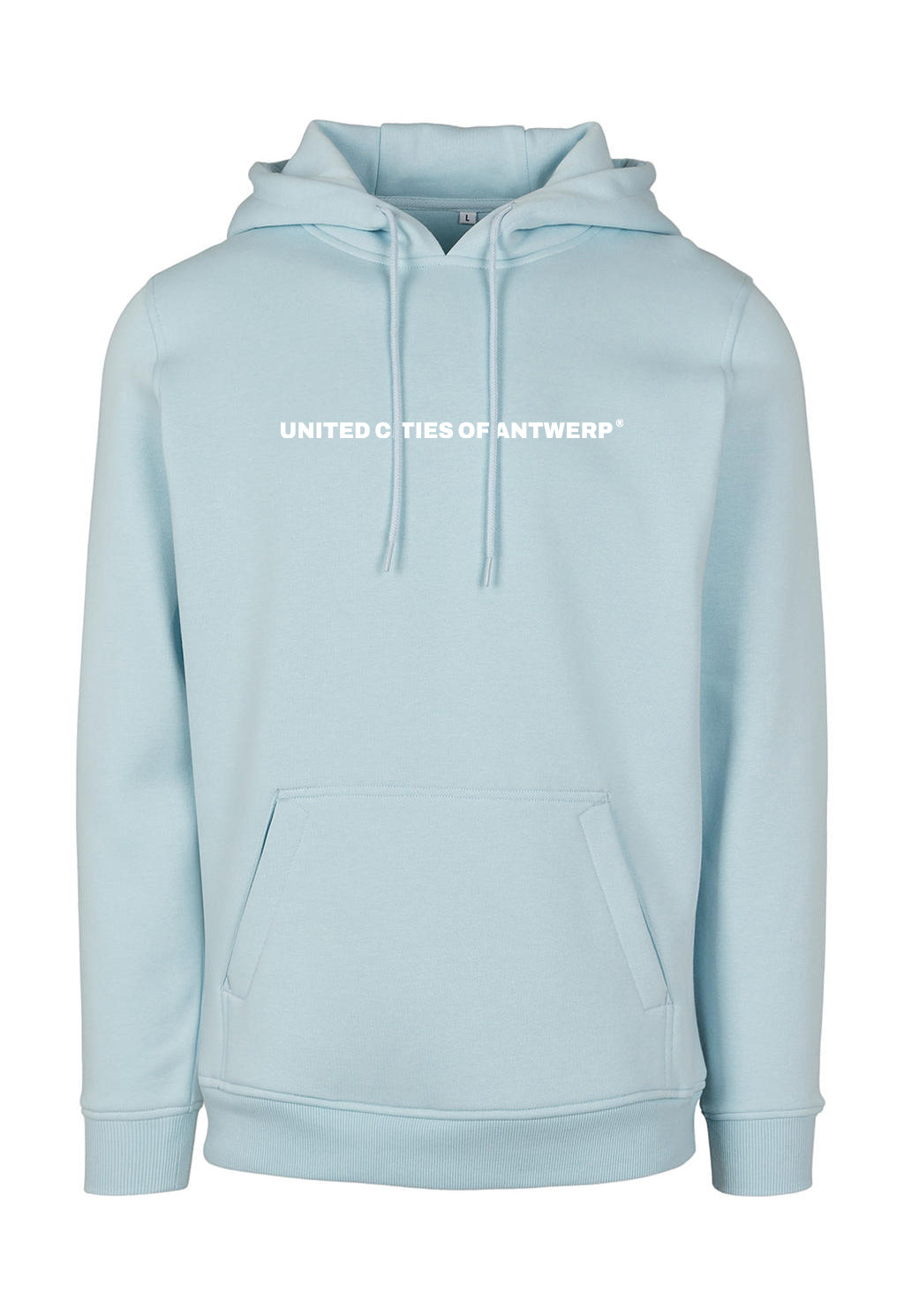 Hoodie met wit logo