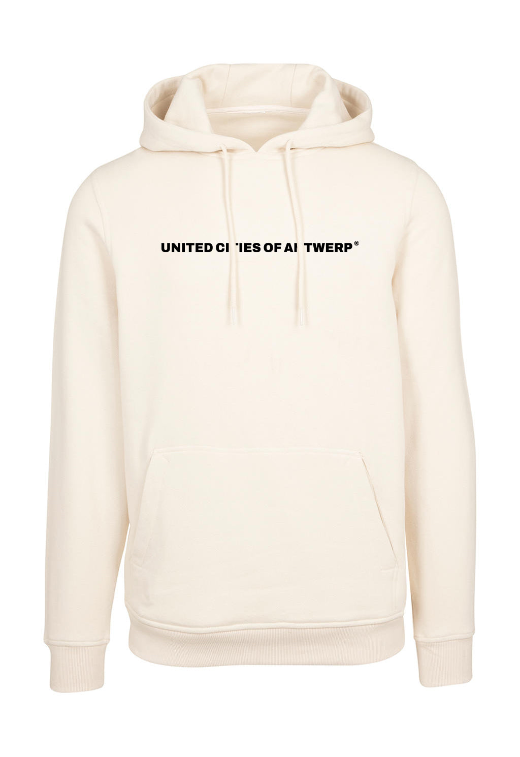 Hoodie met zwart logo