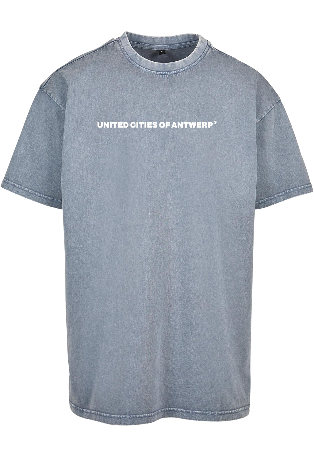Men's oversized T wit logo - acid washed