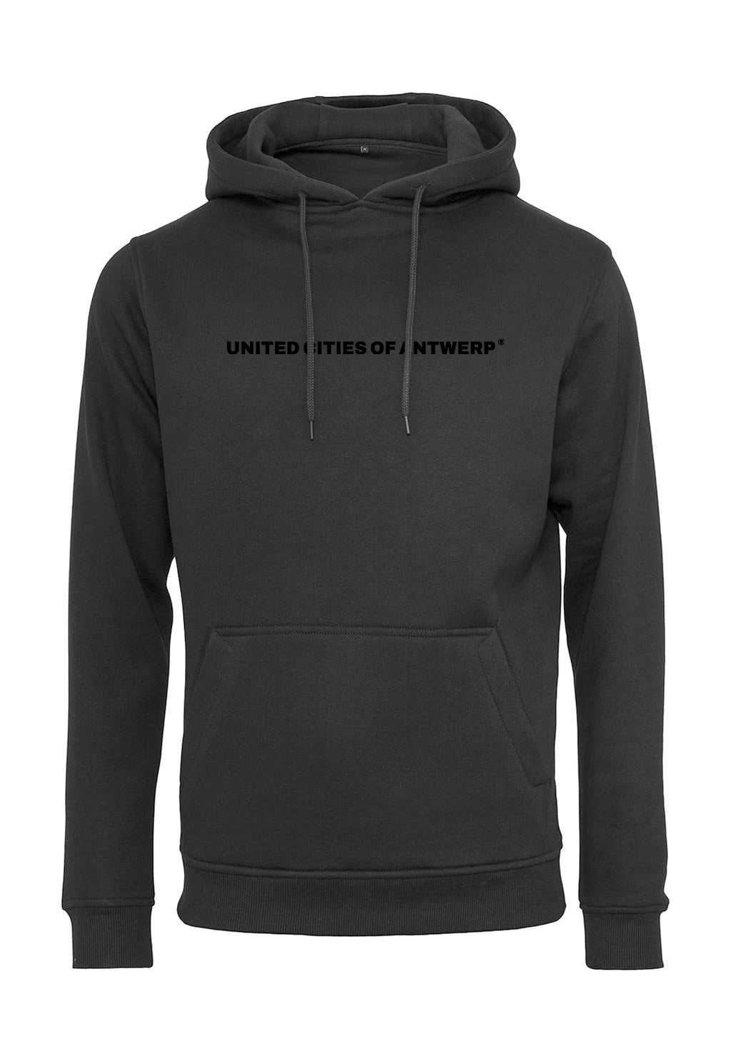 Hoodie met zwart logo