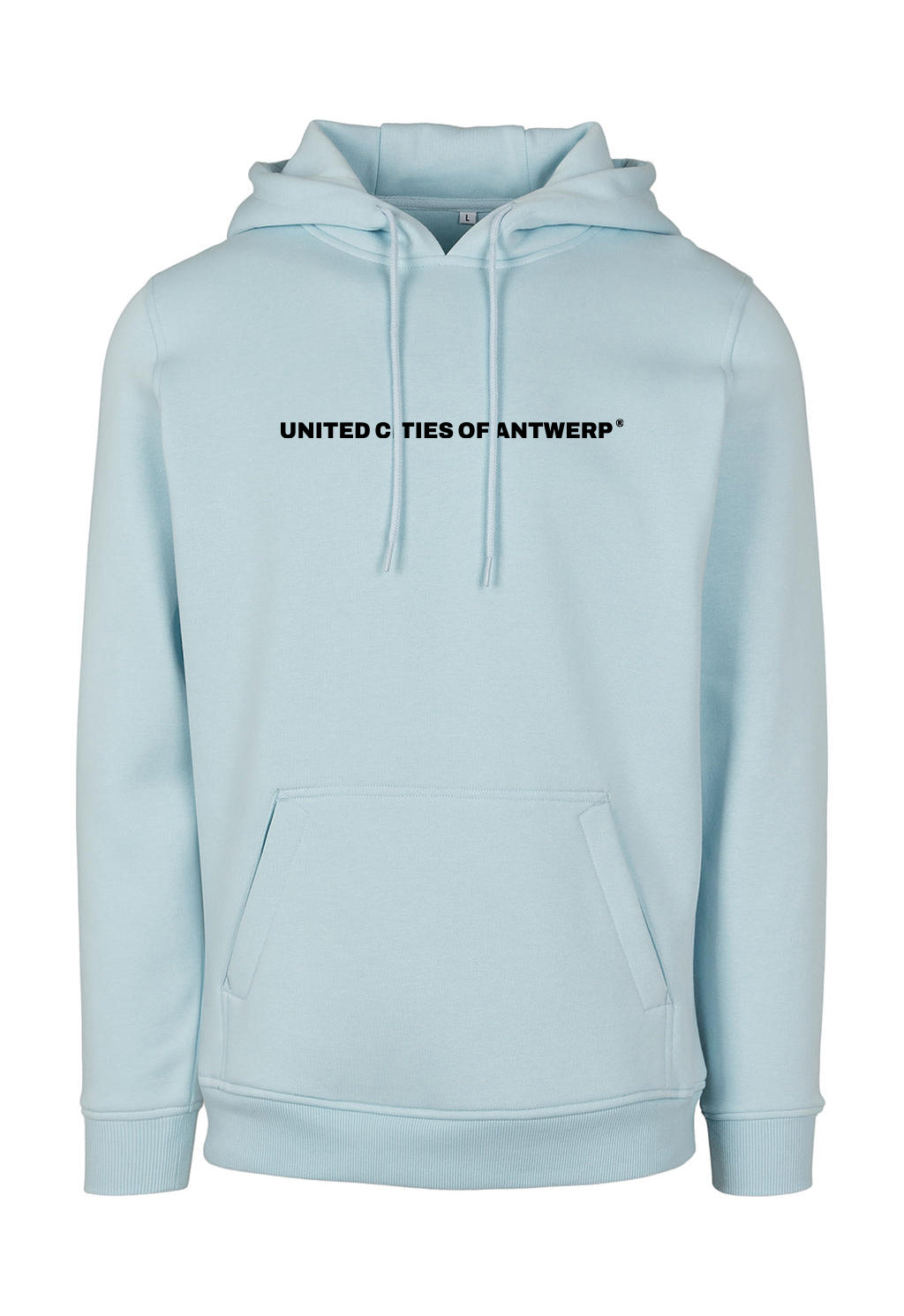 Hoodie met zwart logo