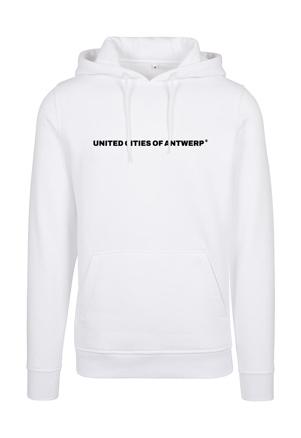 Hoodie met zwart logo